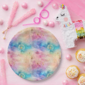 Vintage Dandelion Abstract Pattern (7) Pappteller (Party)