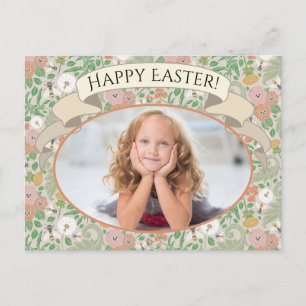 Vintage Dandelion-Stiefmütterchen Besetztes Bienen Postkarte