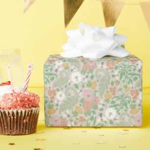 Vintage Dandelion-Stiefmütterchen Busy Bees Spring Geschenkpapier
