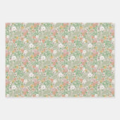 Vintage Dandelion-Stiefmütterchen Busy Bees Spring Geschenkpapier Set (Vorderseite 3)