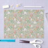 Vintage Dandelion-Stiefmütterchen Busy Bees Spring Seidenpapier (Handwerk)