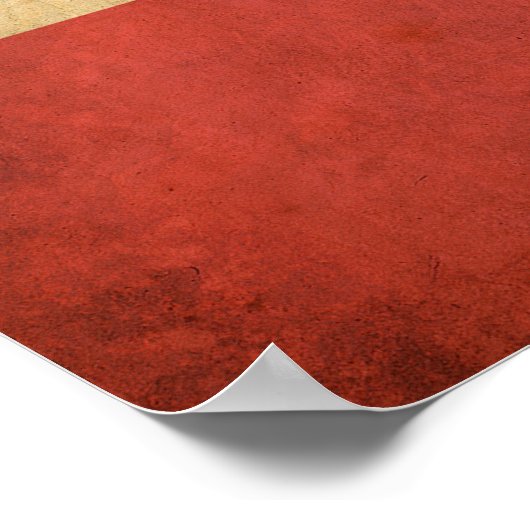 Vintage dänische Flagge Poster (Ecke)