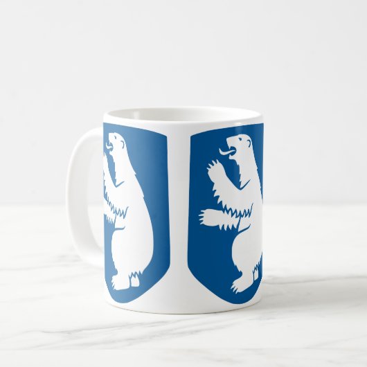 Vintage dänische Wappen Kaffeetasse (Vorderseite Links)