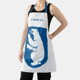 Vintage dänische Wappen Schürze