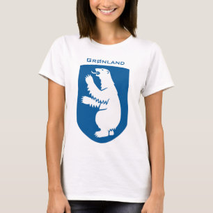 Vintage dänisches königliches Wappen Grönlands T-Shirt