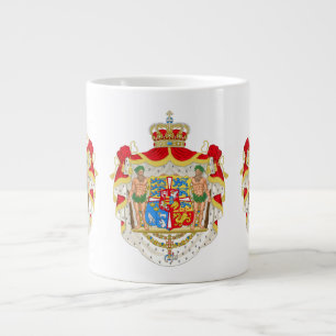 Vintage dänisches königliches Wappen von Dänemark Jumbo-Tasse