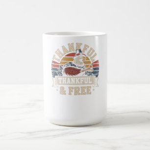 Vintage Dankbar & Frei Adler Thanksgiving Kaffeetasse