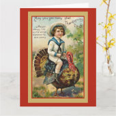 Vintage-Dankesgreetings Karte (Gelbe Blume)