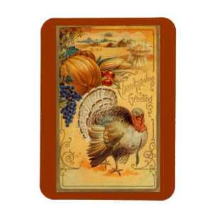 Vintage-Dankesgruß Magnet