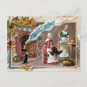 Vintage-Dankespostkarte Postkarte