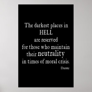 Vintage Dante Hell Neutralität Moralische Krise Zi Poster