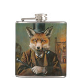 Vintage Dapper angesagte Flasche Fox Flachmann (Vorderseite)