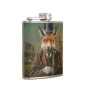 Vintage Dapper Fuchs Hip Flask Flachmann (Rechts)