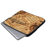 Vintage Dark Academia Ästhetik Muster Laptopschutzhülle (Vorne Knopf)