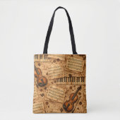 Vintage Dark Academia Ästhetik Muster Tasche (Vorderseite)