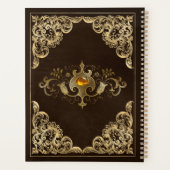 Vintage Dark Academia Buchabdeckung Planer (Rückseite)