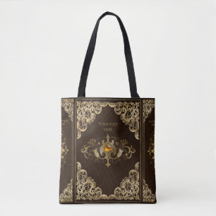 Vintage Dark Academia Buchabdeckung Tasche