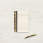 Vintage Dark Academia Buchcover Post-it Klebezettel (Auf Schreibtisch)