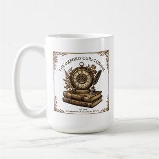 Vintage Dark Academia Illustration Personalisiert Kaffeetasse