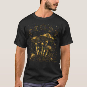 Vintage Dark Academia Pilze Mond Hexen-A T-Shirt