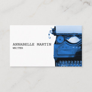 Vintage Dark Blue-Schrift-Visitenkarte Visitenkarte