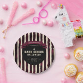 Vintage Dark Circus Halloween-Party Pappteller (Party)
