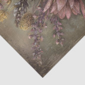 Vintage Dark Floral Bouquet Ephemera Decoupage Seidenpapier (Ausschnitt)