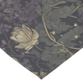 Vintage Dark Moody Floral William Morris Kurzer Tischläufer (Ecke)