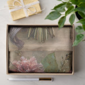 Vintage Dark Wildflower Bouquet and Decoupage  Seidenpapier (Geschenk)