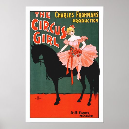 Vintage Darstellende Kunst Poster The Circus Girl (Vorne)