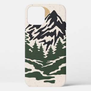 Vintage Darstellung der Berglandschaft Case-Mate iPhone Hülle