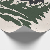 Vintage Darstellung der Berglandschaft Geschenkpapier (Ecke)