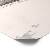 Vintage Darstellung der Eisfischerei (1872) Poster (Ecke)