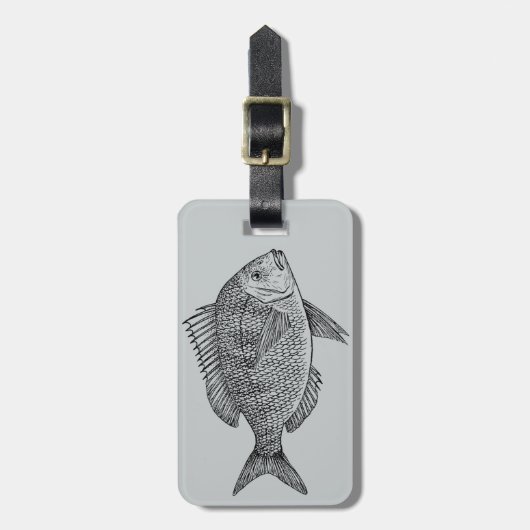 Vintage Darstellung der nautischen Seekunst Gepäckanhänger (Vorderseite vertikal)