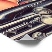 Vintage Darstellung der Zellstoffpolizei Poster (Ecke)