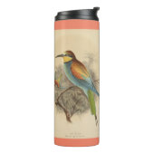 Vintage Darstellung des europäischen Bienenfresser Thermosbecher (Nach links gedreht)