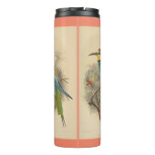 Vintage Darstellung des europäischen Bienenfresser Thermosbecher (Rückseite)