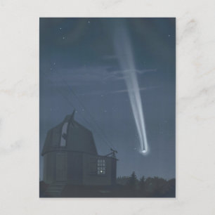 Vintage Darstellung des Großen Kometen von 1881 Postkarte