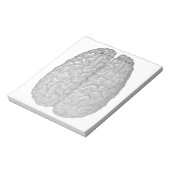 Vintage Darstellung des menschlichen Gehirns Notizblock (Rotiert)