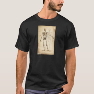 Vintage Darstellung des menschlichen Skeletts T-Shirt