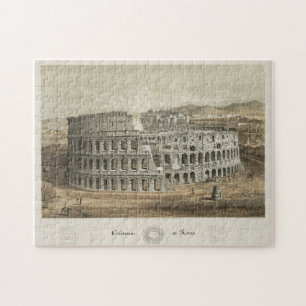 Vintage Darstellung des römischen Kolosseums (1872 Puzzle