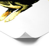 Vintage Darstellung des Schafhundes Poster (Ecke)