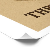 Vintage Darstellung einführen Poster (Ecke)