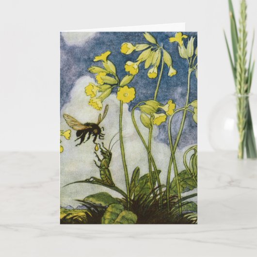 Vintage Darstellung Else Wenz Vietor Dankeskarte (Vorderseite)