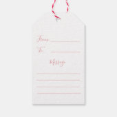 Vintage Darstellung Geschenkanhänger (Rückseite)