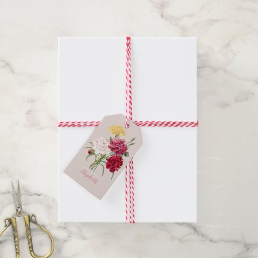 Vintage Darstellung Geschenkanhänger (Mit Garn)