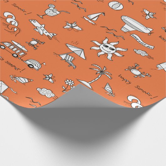 Vintage Darstellung Geschenkpapier (Ecke)