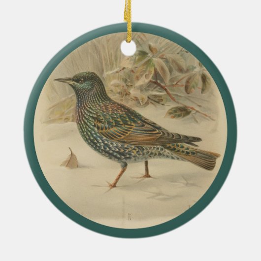 Vintage Darstellung Keramik Ornament (Hinten)