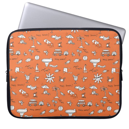 Vintage Darstellung Laptopschutzhülle (Vorderseite)