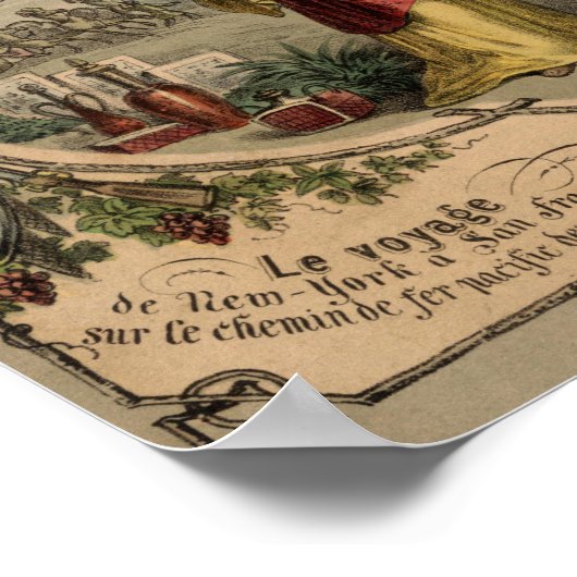 Vintage Darstellung Poster (Ecke)